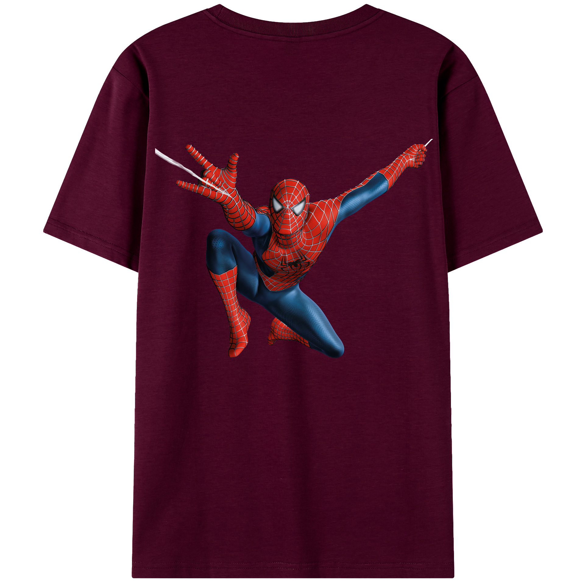 （画像用） Spider Man スパイダーマン レディース半袖Tシャツ(バックプリント)